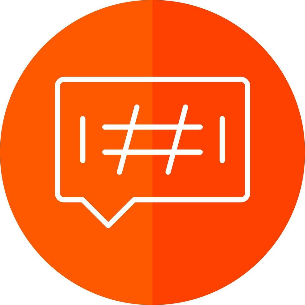 Hashtags-Vektor-Icon-Design vektor