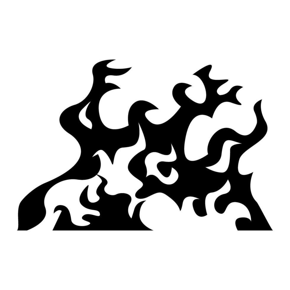 Feuer Symbol Vektor Satz. Flamme Illustration Zeichen Sammlung. brennen Symbol. heiß Logo.