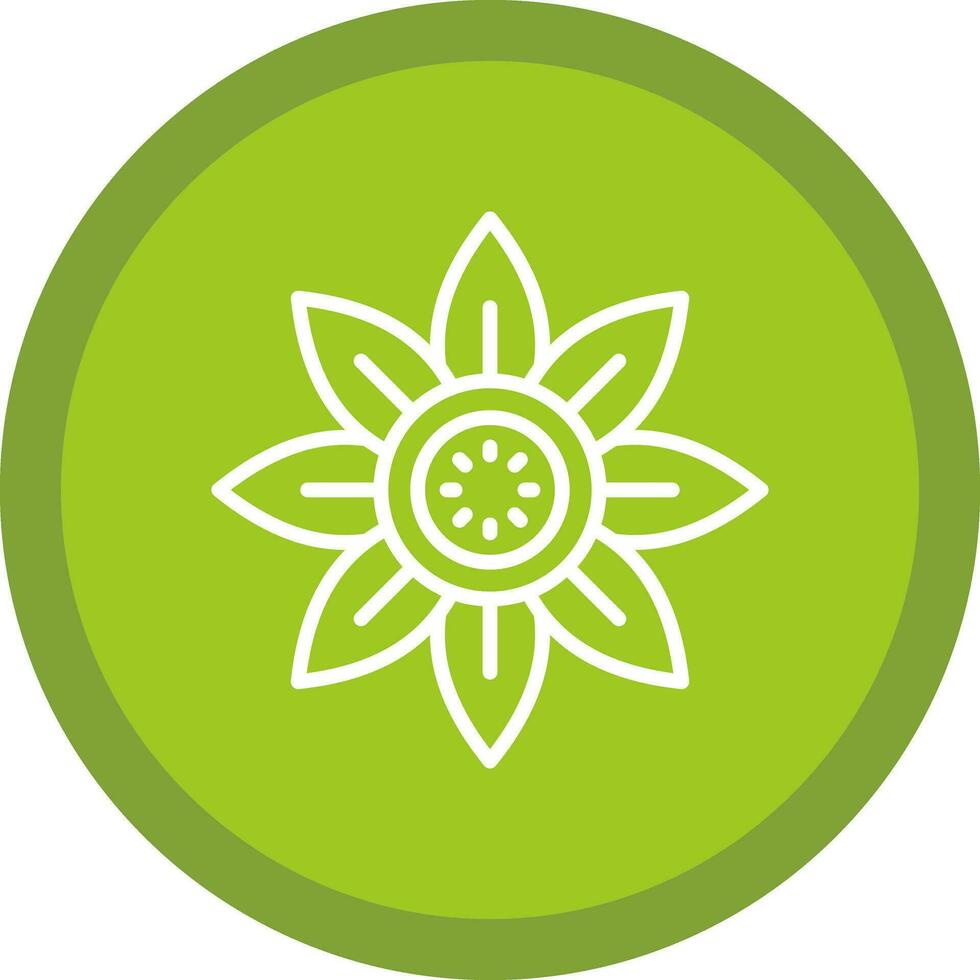 Sonnenblumen-Vektor-Icon-Design vektor