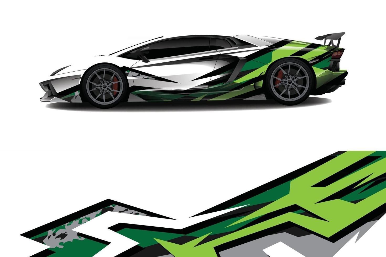 sport bil dekal wrap design vektor