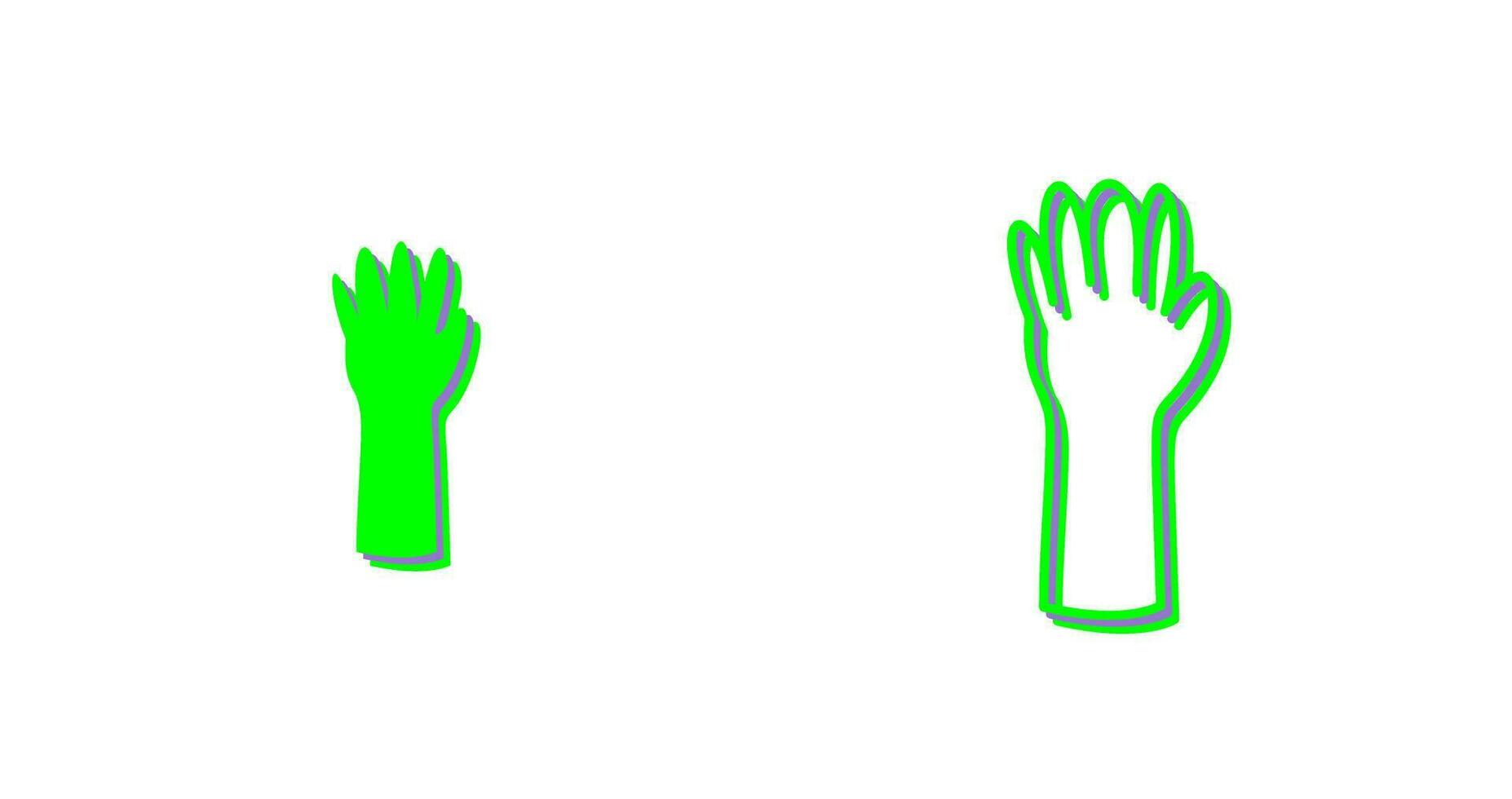 unik handskar vektor ikon