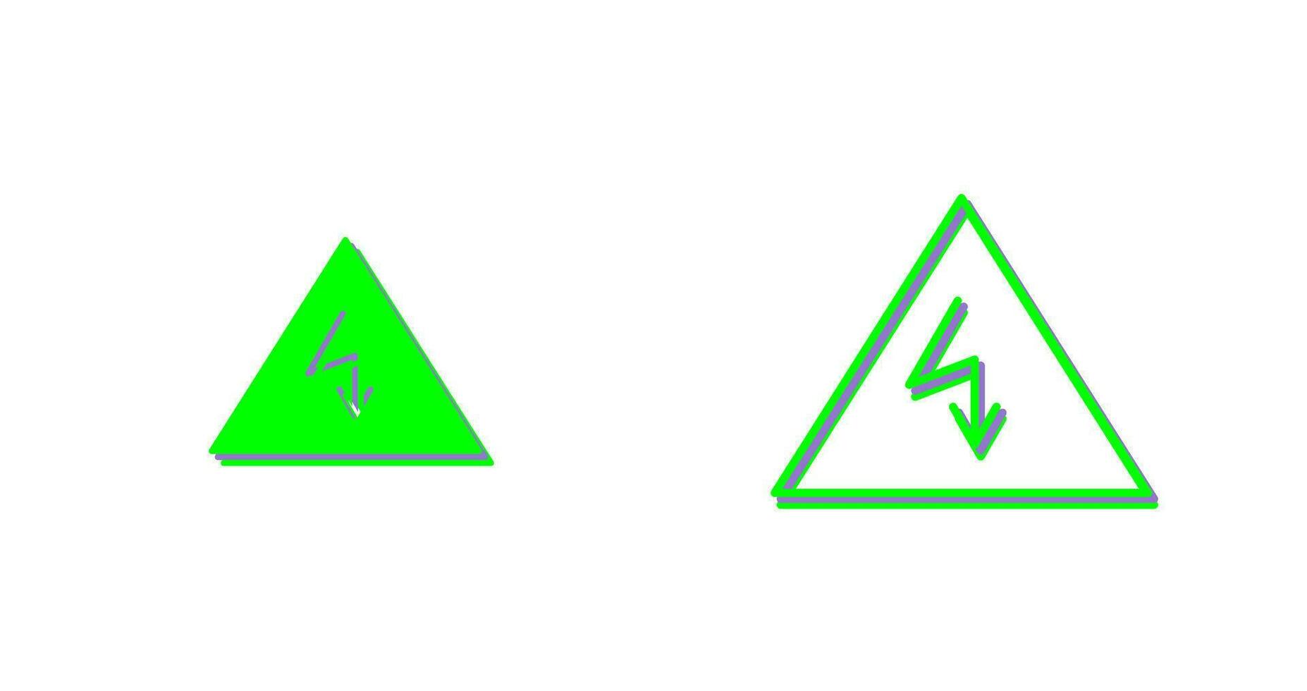 einzigartiges Stromgefahren-Vektorsymbol vektor