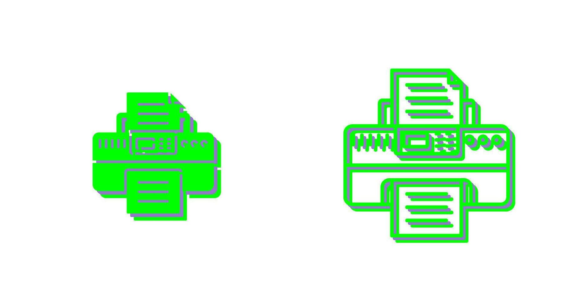 Druckervektorsymbol vektor