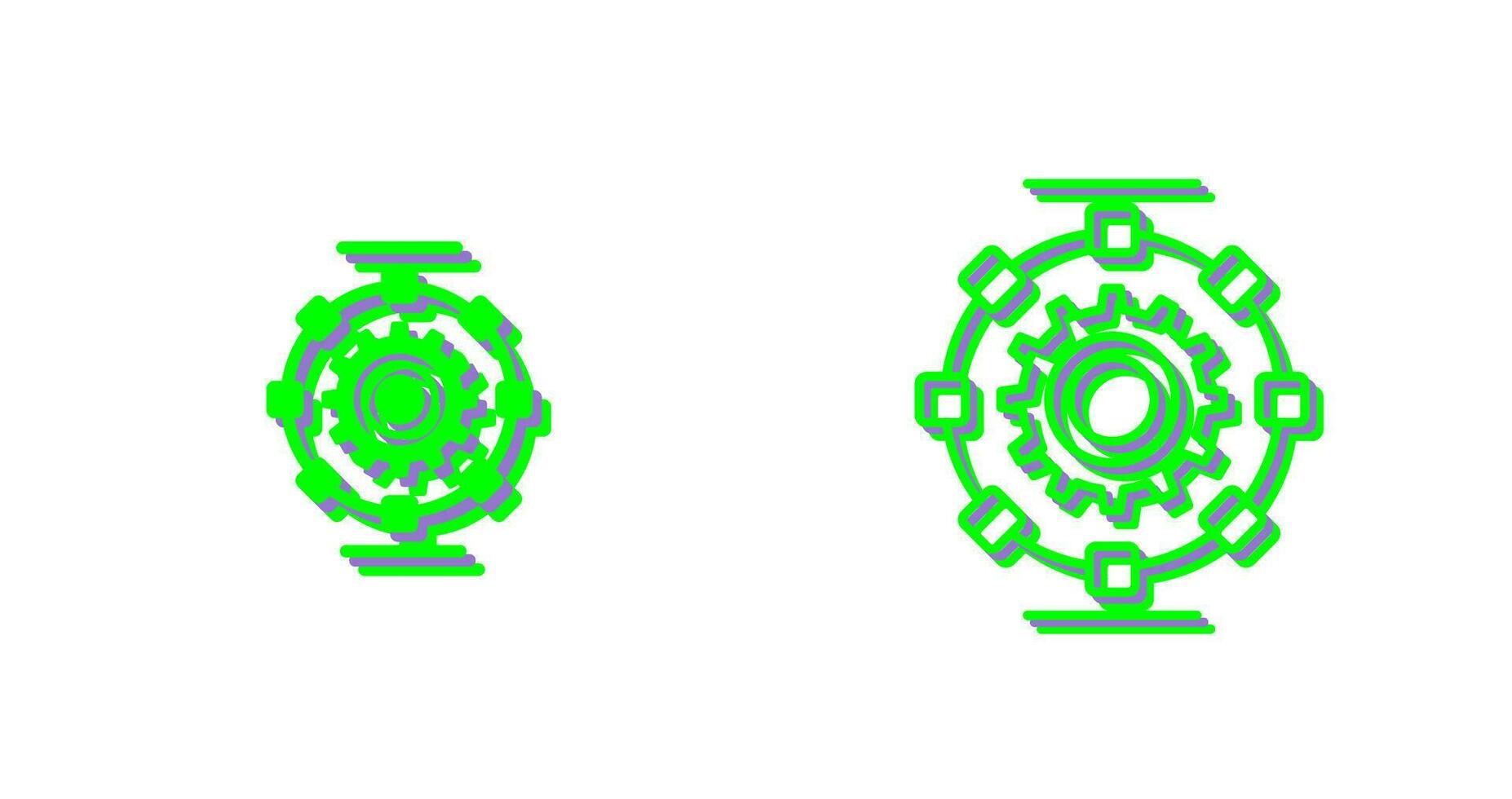 Vektorsymbol für automatisierte Prozesse vektor