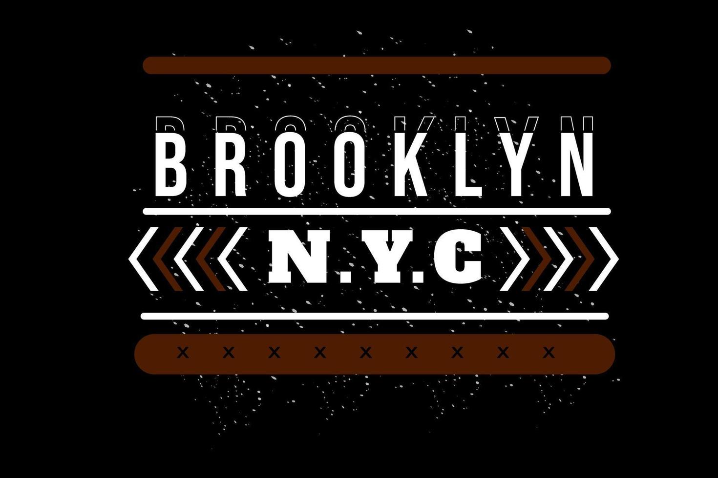 Brooklyn New York City Typografie-Design vektor