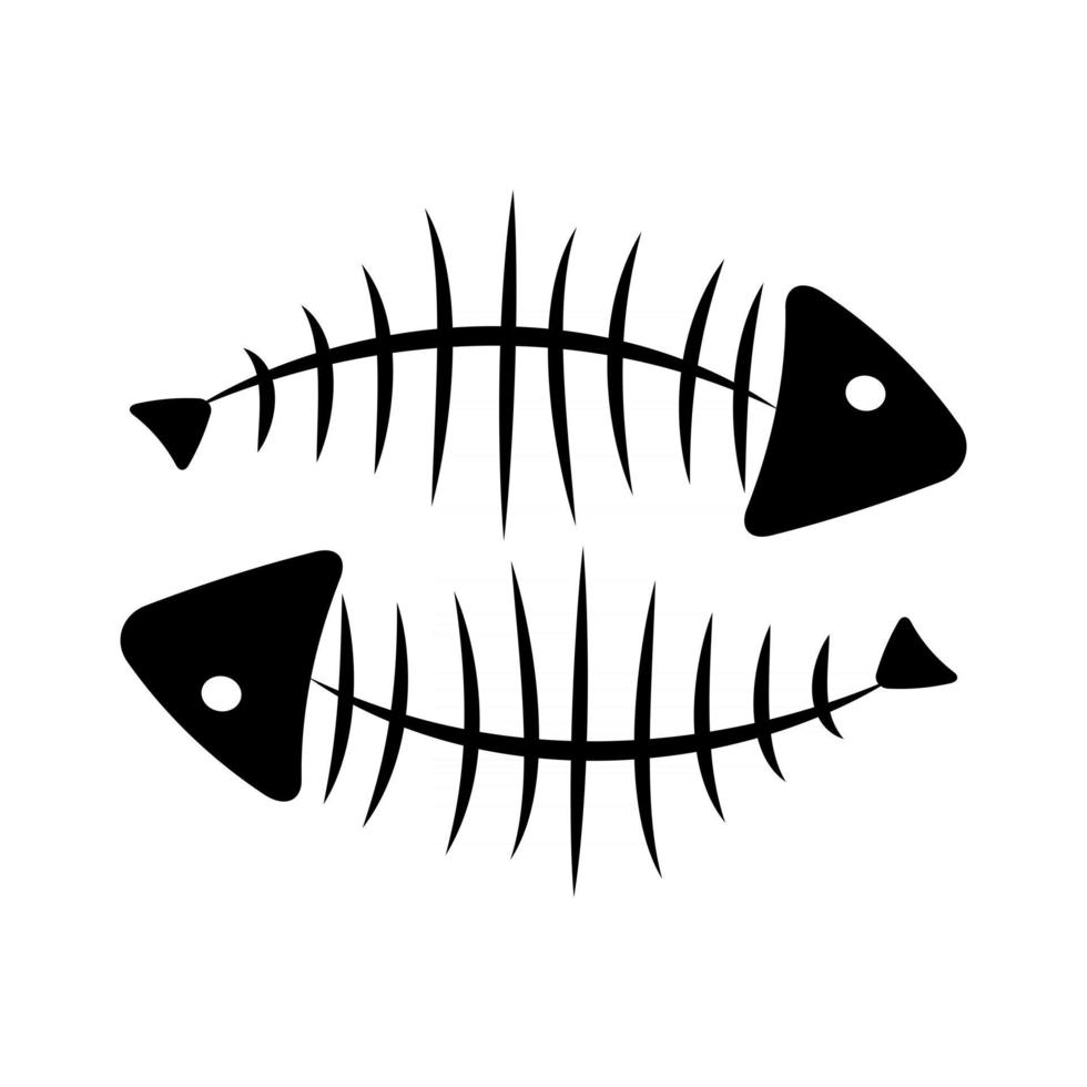 fiskben bakgrund vektorillustration vektor