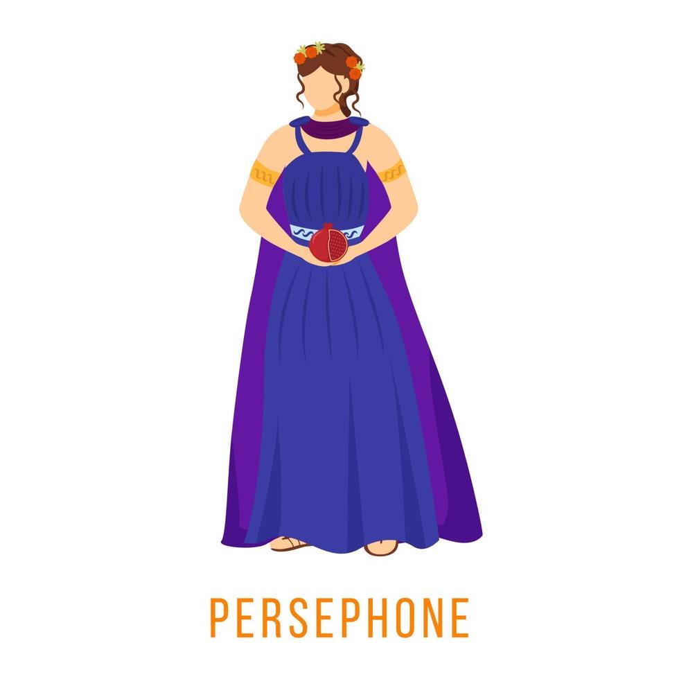 persephone flache vektorillustration vektor