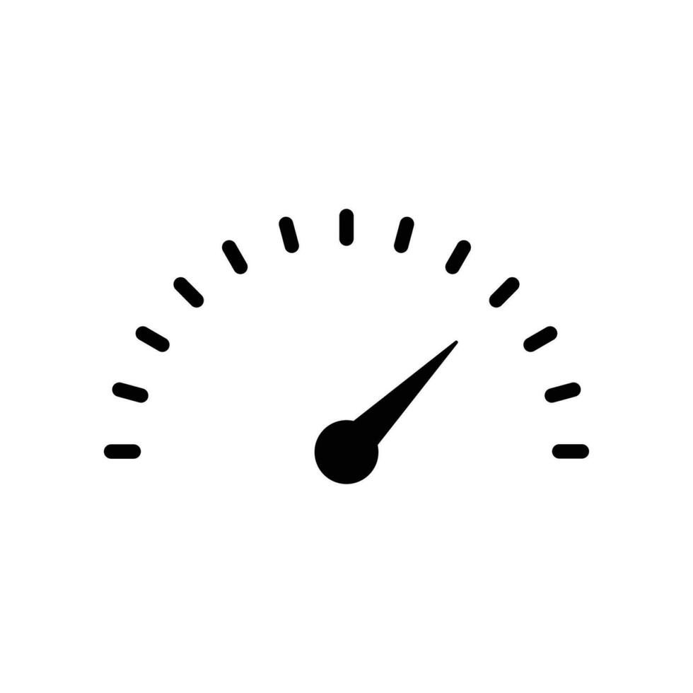 Tachometer Symbol. Instrumententafel Indikator, Geschwindigkeitsmesser, Geschwindigkeit Messung, beschleunigen Ausrüstung. modern Stil Netz Buchseite, App Symbol. Vektor Illustration Design.