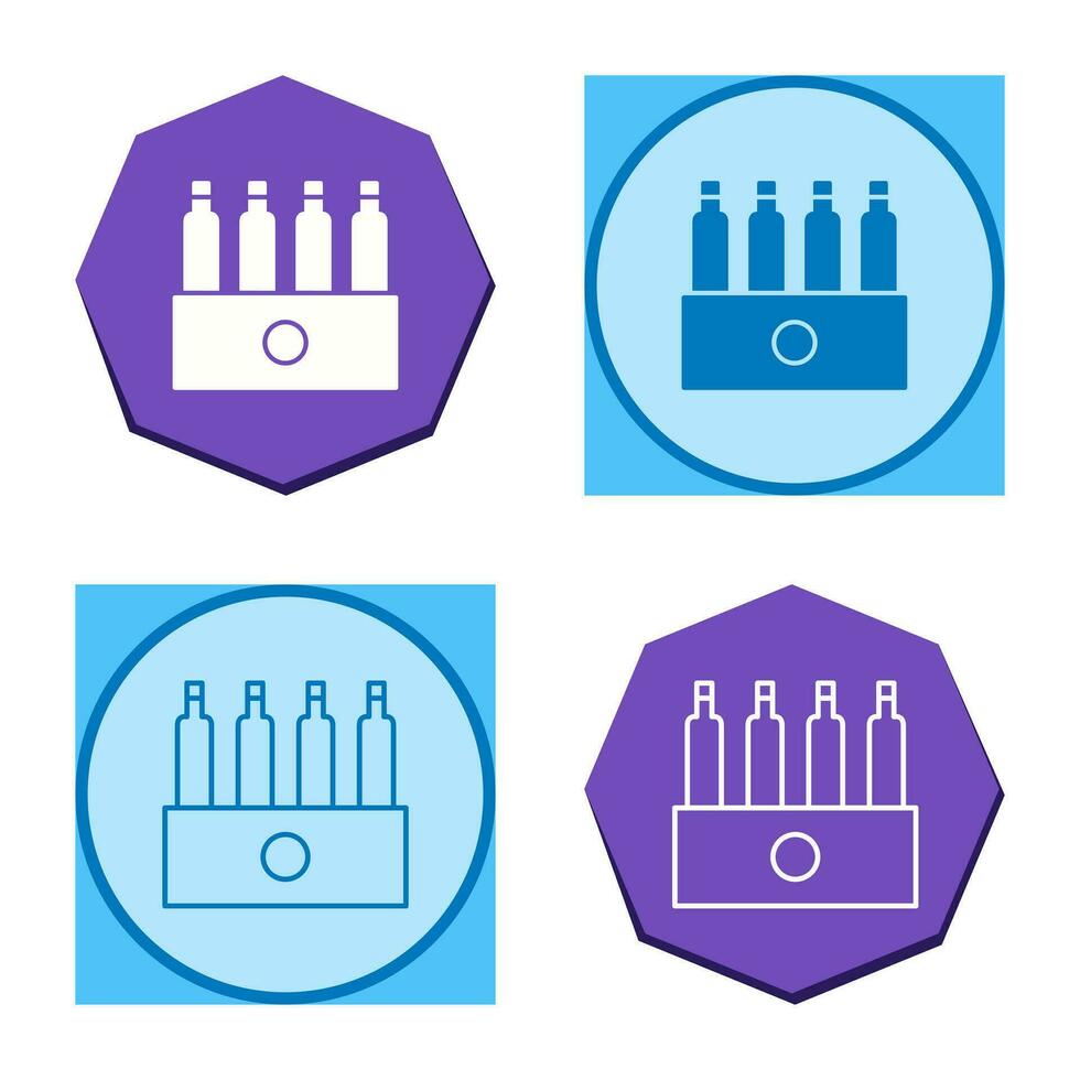 Einzigartige Packung Biervektorsymbol vektor