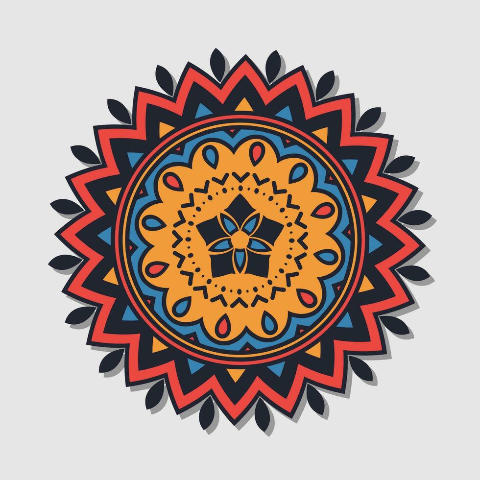 Vektor Mandala Blumen- Färbung Mandala.