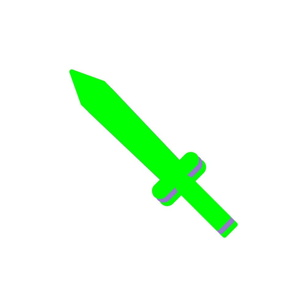 unik svärd vektor ikon