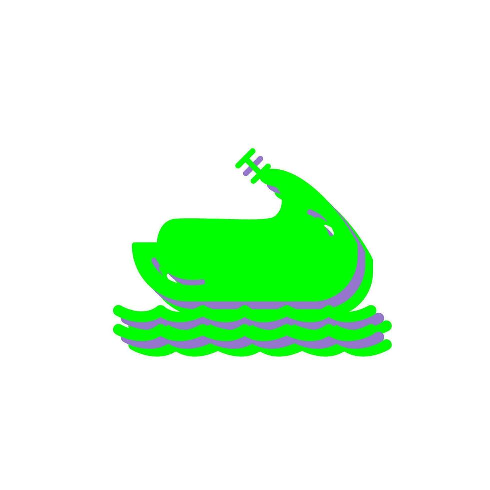 Jet-Ski-Vektorsymbol vektor