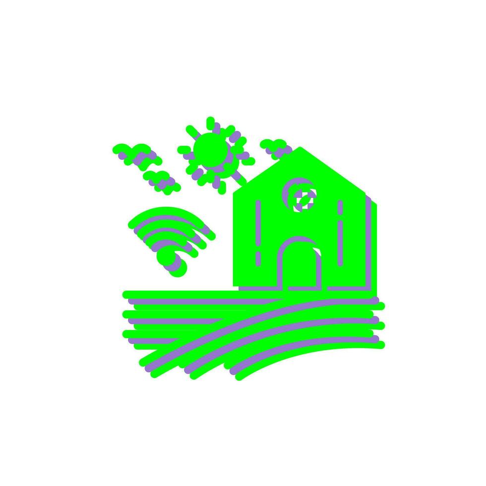 Smart-Farm-Vektor-Symbol vektor