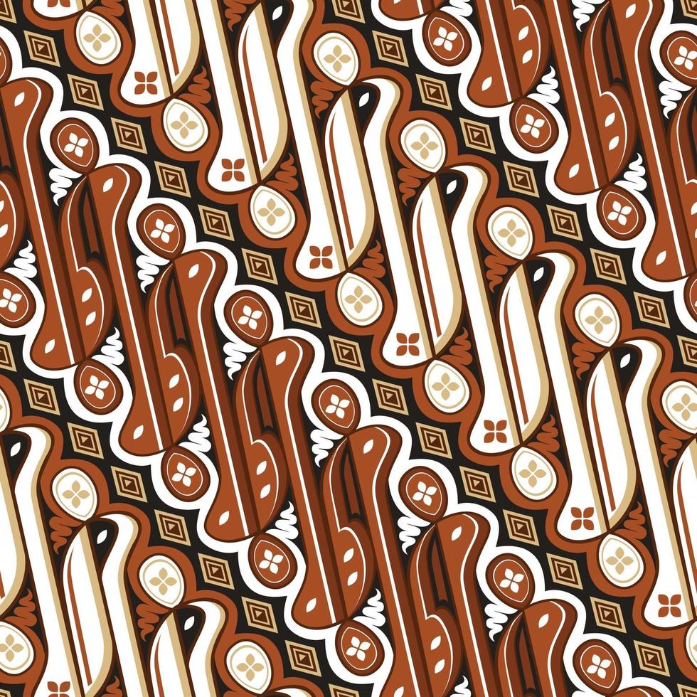 batik parang sömlösa mönster vektor