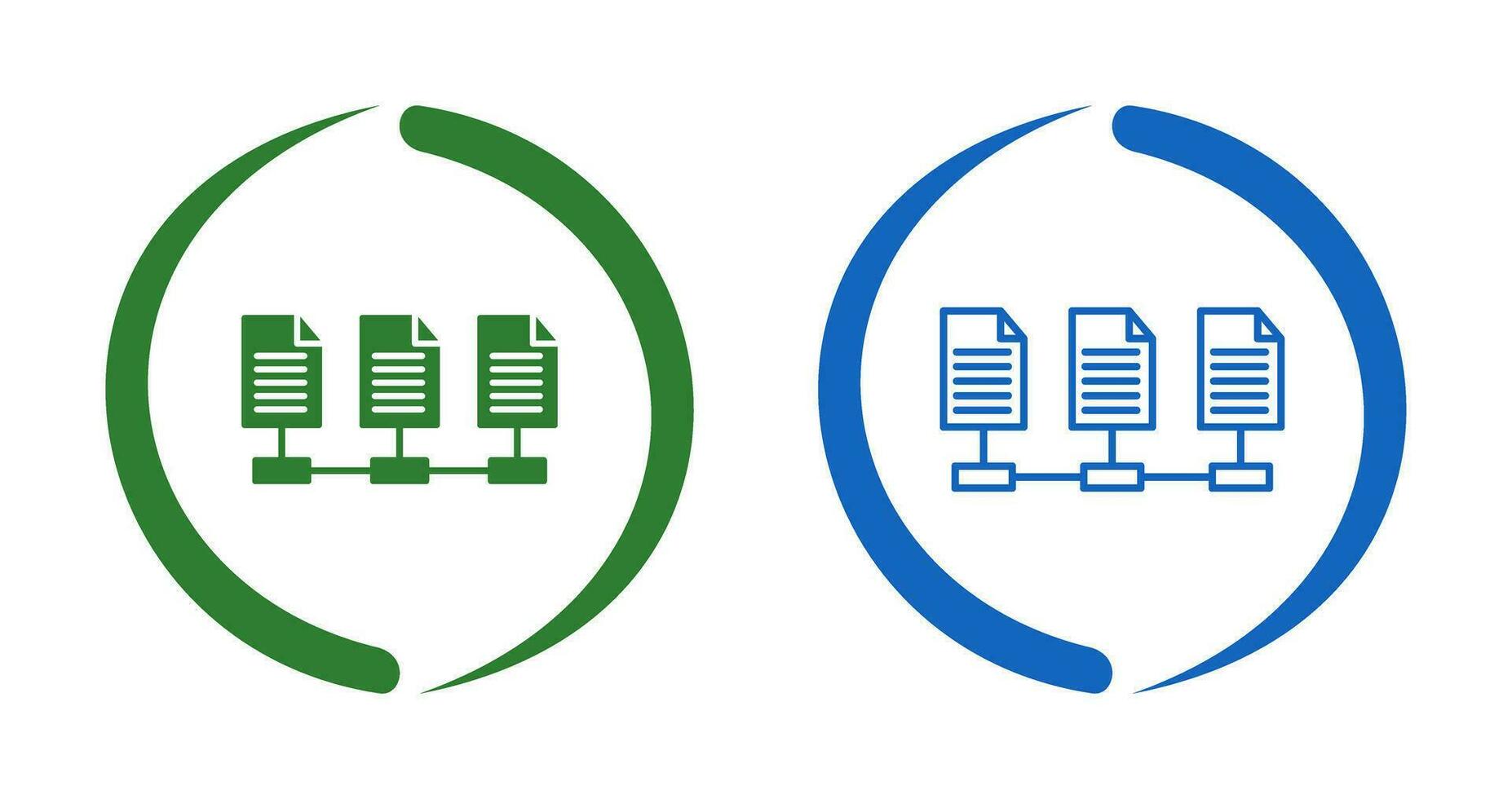 Vektorsymbol für Netzwerkdateien vektor