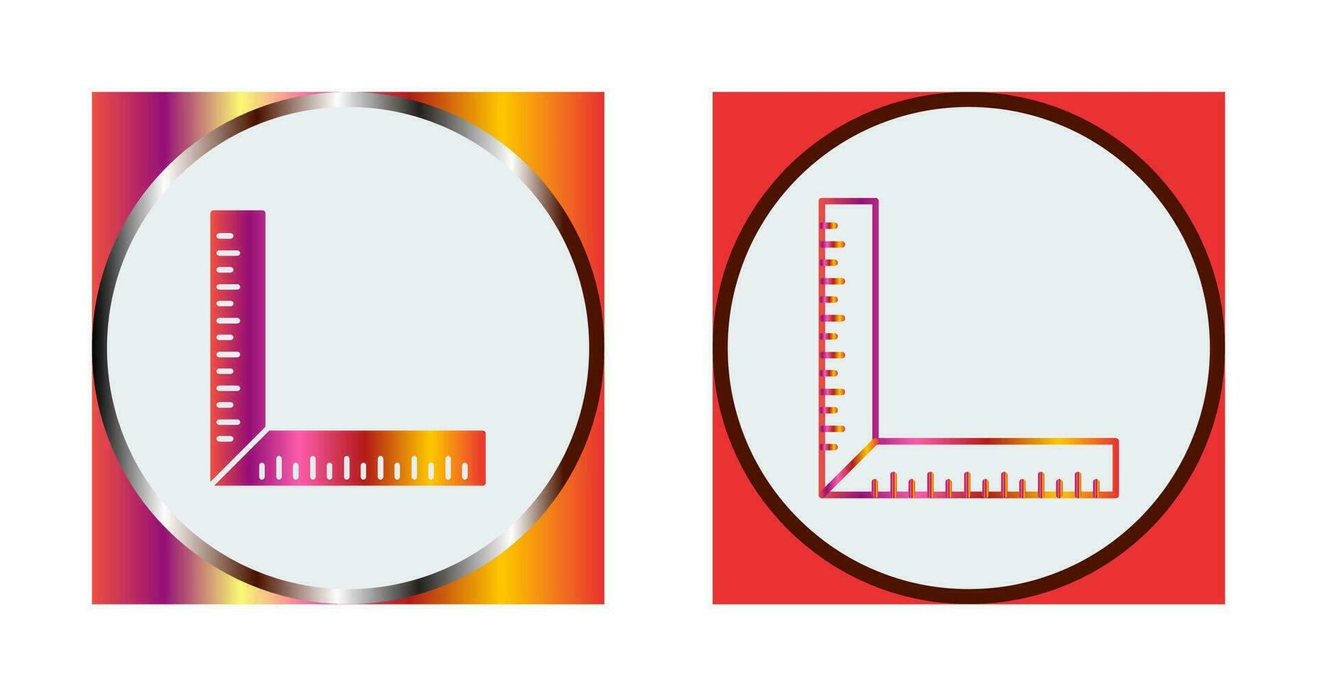 quadratisches Lineal-Vektorsymbol vektor