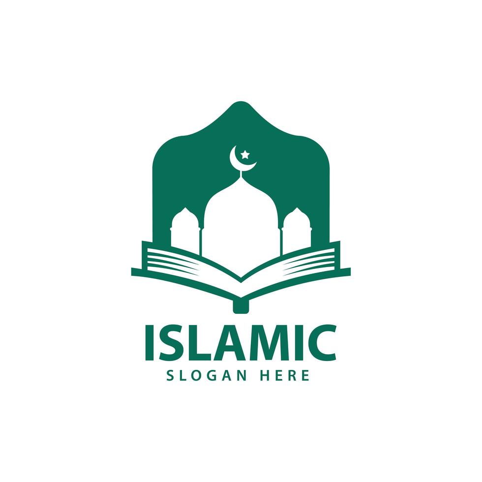 islamischer Logo-Designvektor, Schablonenikonenillustration. vektor