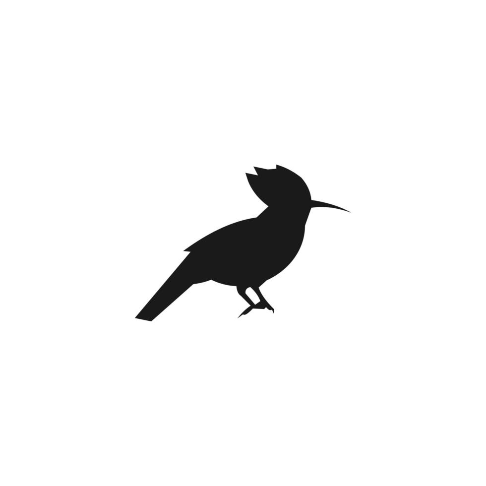 Vogellogoschablone, Tierdesignvektorikonenillustration. vektor