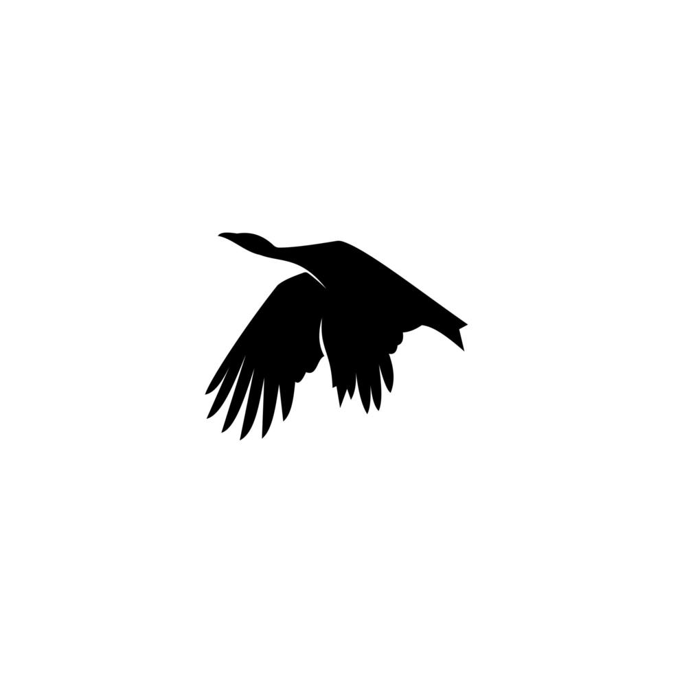 Vogellogoschablone, Tierdesignvektorikonenillustration. vektor