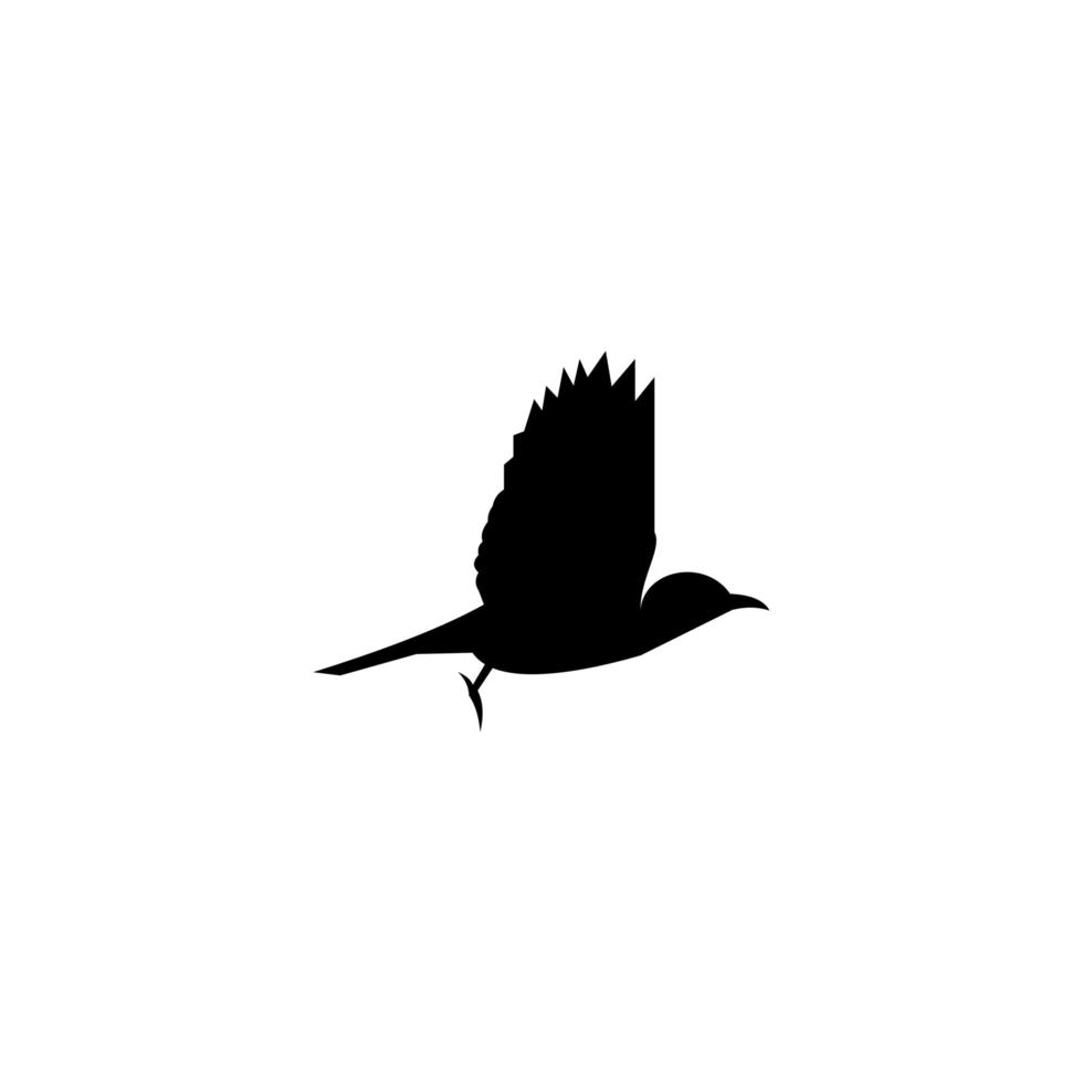 Vogellogoschablone, Tierdesignvektorikonenillustration. vektor