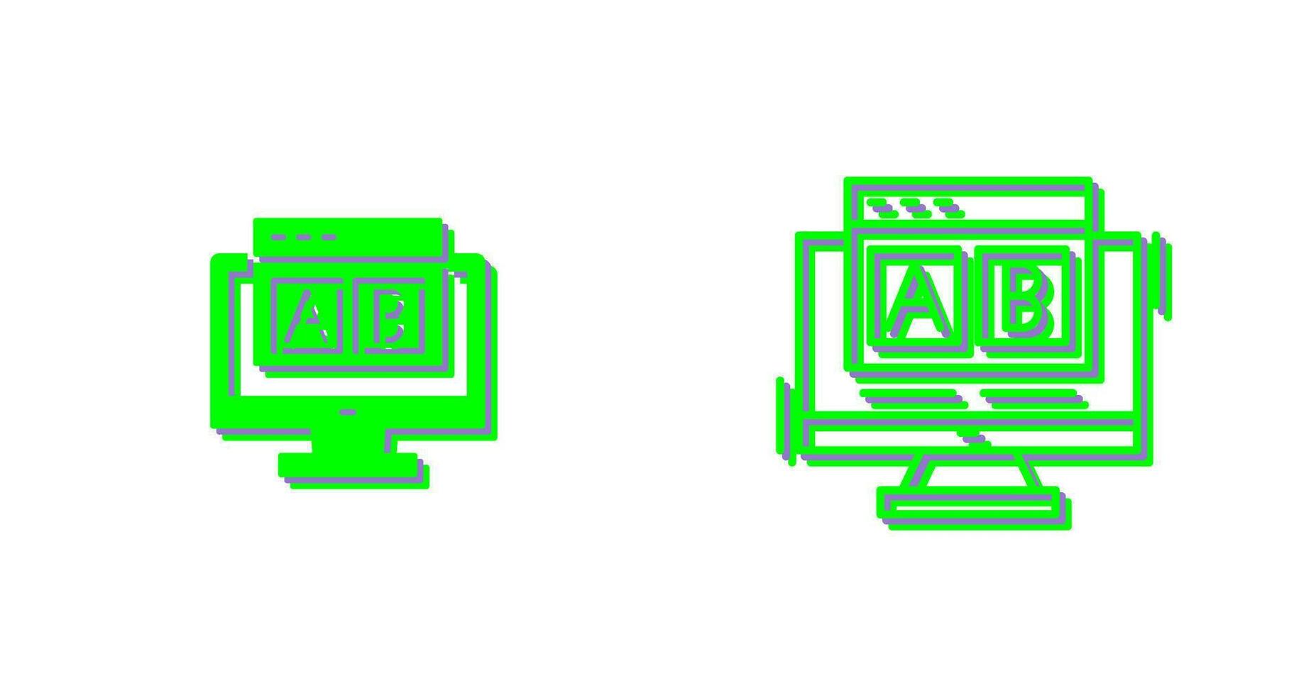 Vektorsymbol für ab-Tests vektor