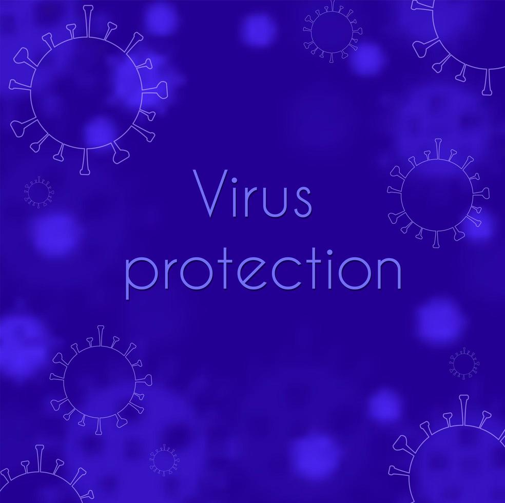 virusepidemi molekyl illustration bakgrund för vektor