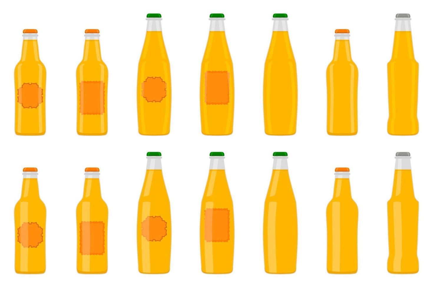 Illustration zum Thema Big Kit Bierglasflaschen mit Deckel für Brauerei vektor