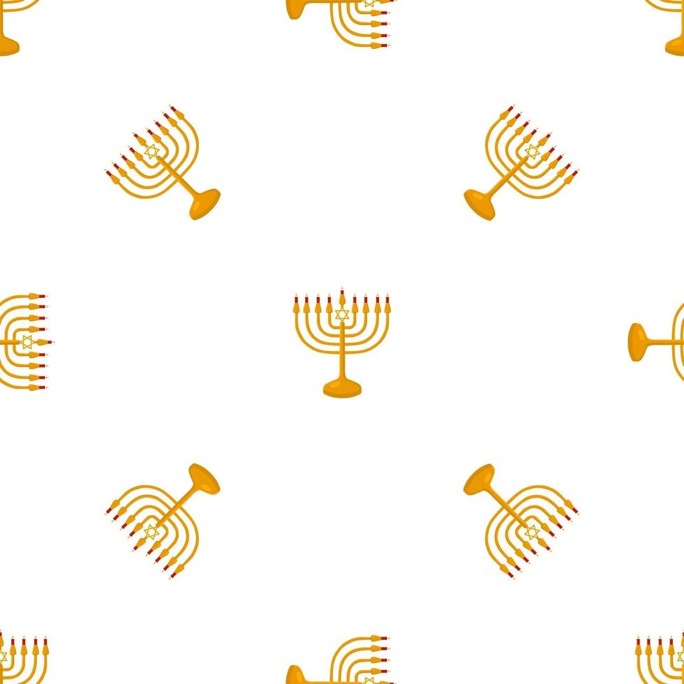 Illustration zum Thema großes farbiges Muster menorah vektor