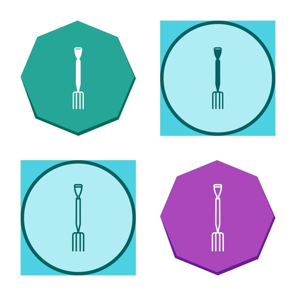 trädgårdsarbete gaffel vektor ikon