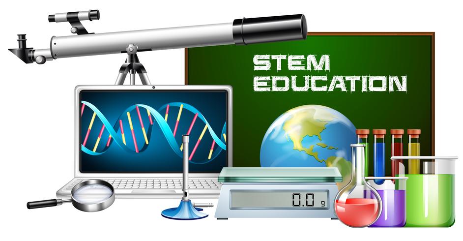 Set Technologieobjekt-Stammausbildung vektor