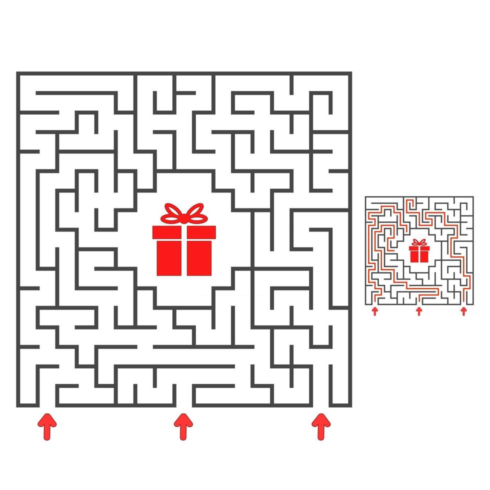 Labyrinth für Kinder. Puzzle für Kinder. Labyrinth Rätsel. vektor