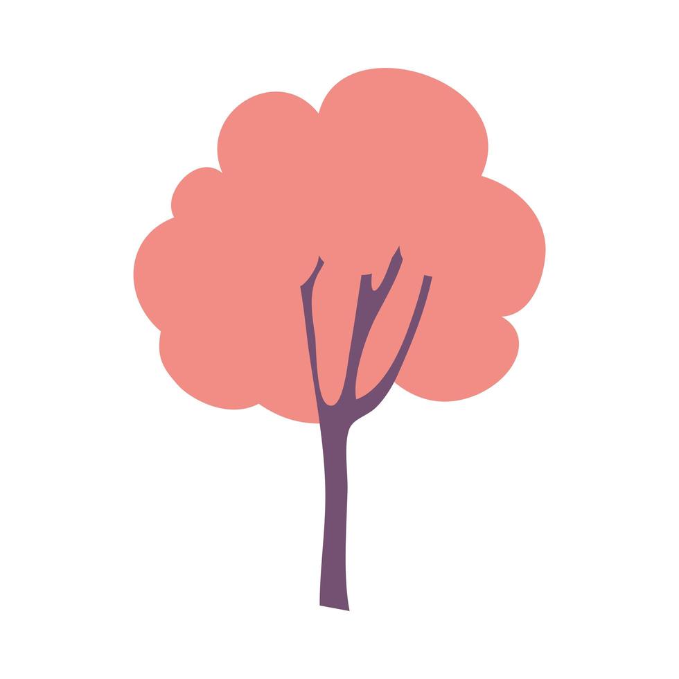 träd växt natur isolerad ikon vektor