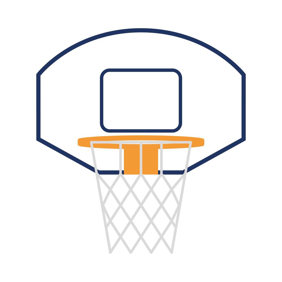 Basketball-Sportkorb-Netzsymbol vektor