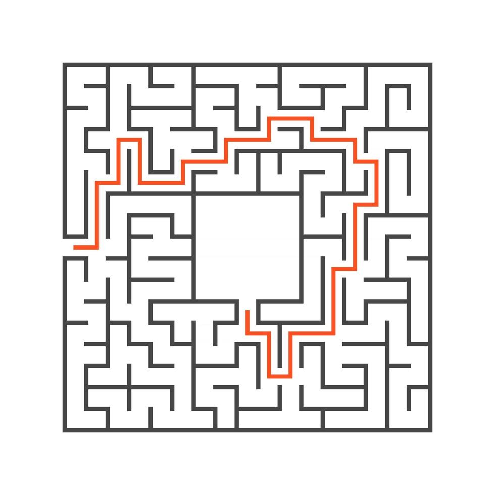 Labyrinth für Kinder. Puzzle für Kinder. Labyrinth Rätsel. vektor