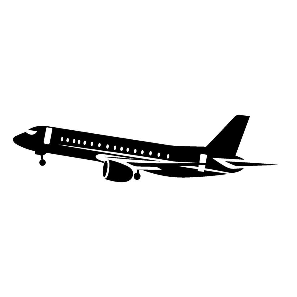 Flugzeug Silhouette Vektor Clip Art