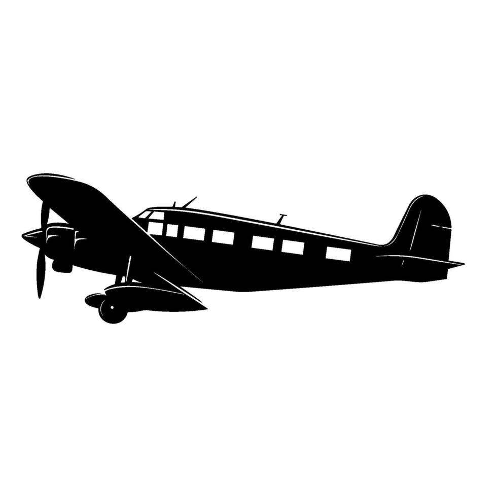 Flugzeug Silhouette Vektor Clip Art