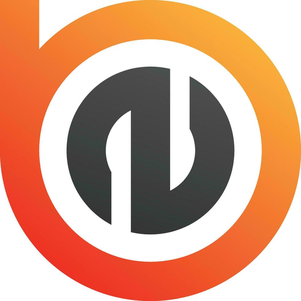 bn logotyp design vektor