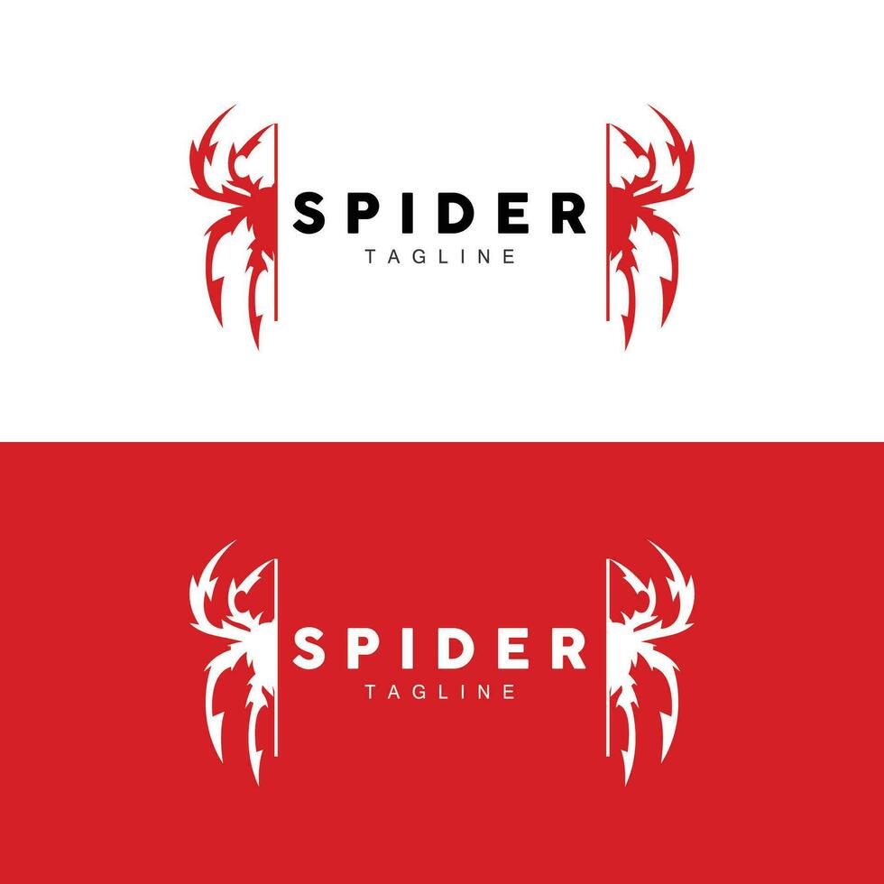 Spinne Logo Vektor Symbol Illustration Design