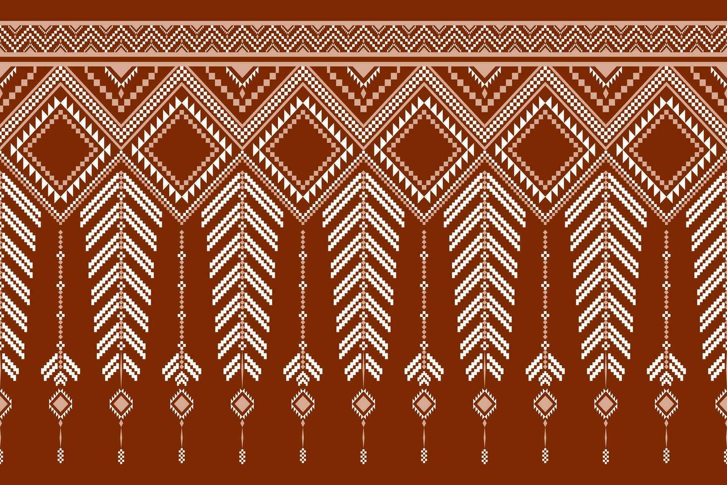 Kreuz Stich bunt geometrisch traditionell ethnisch Muster Ikat nahtlos Muster abstrakt Design vektor
