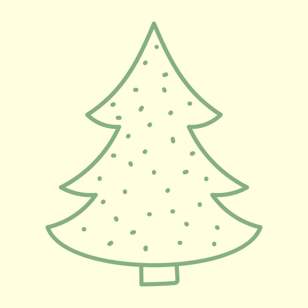 schöner Weihnachtsbaum vektor