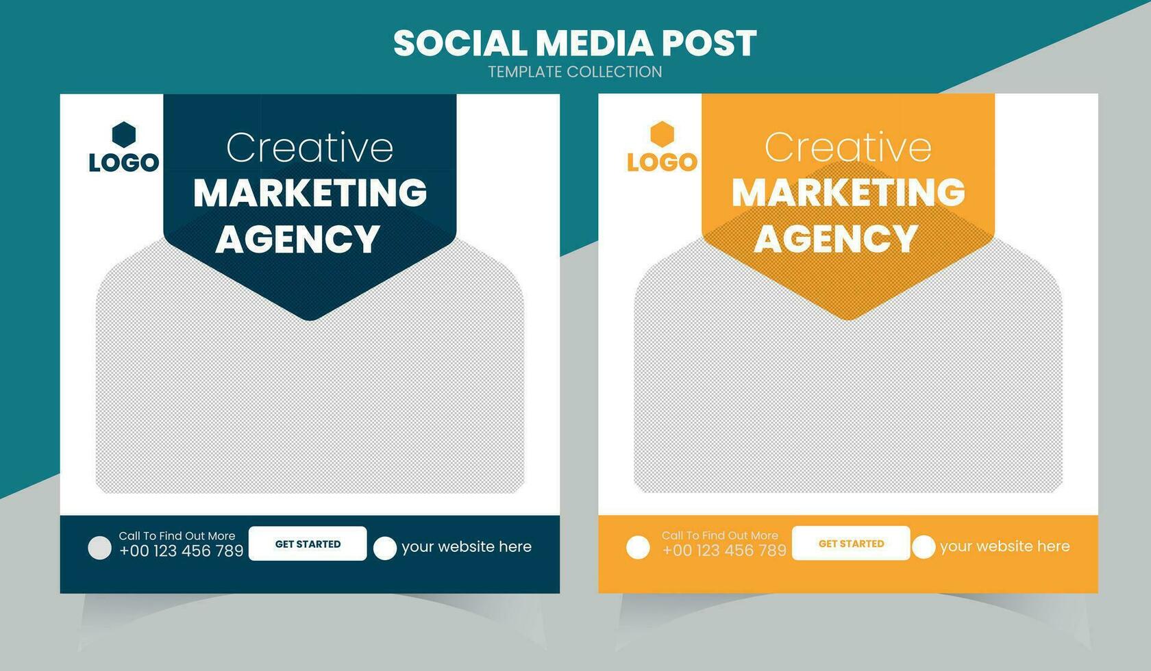 digital marknadsföring sociala medier post vektor
