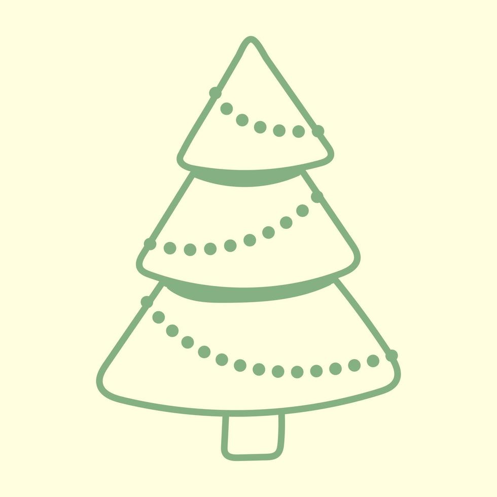 schöner Weihnachtsbaum vektor