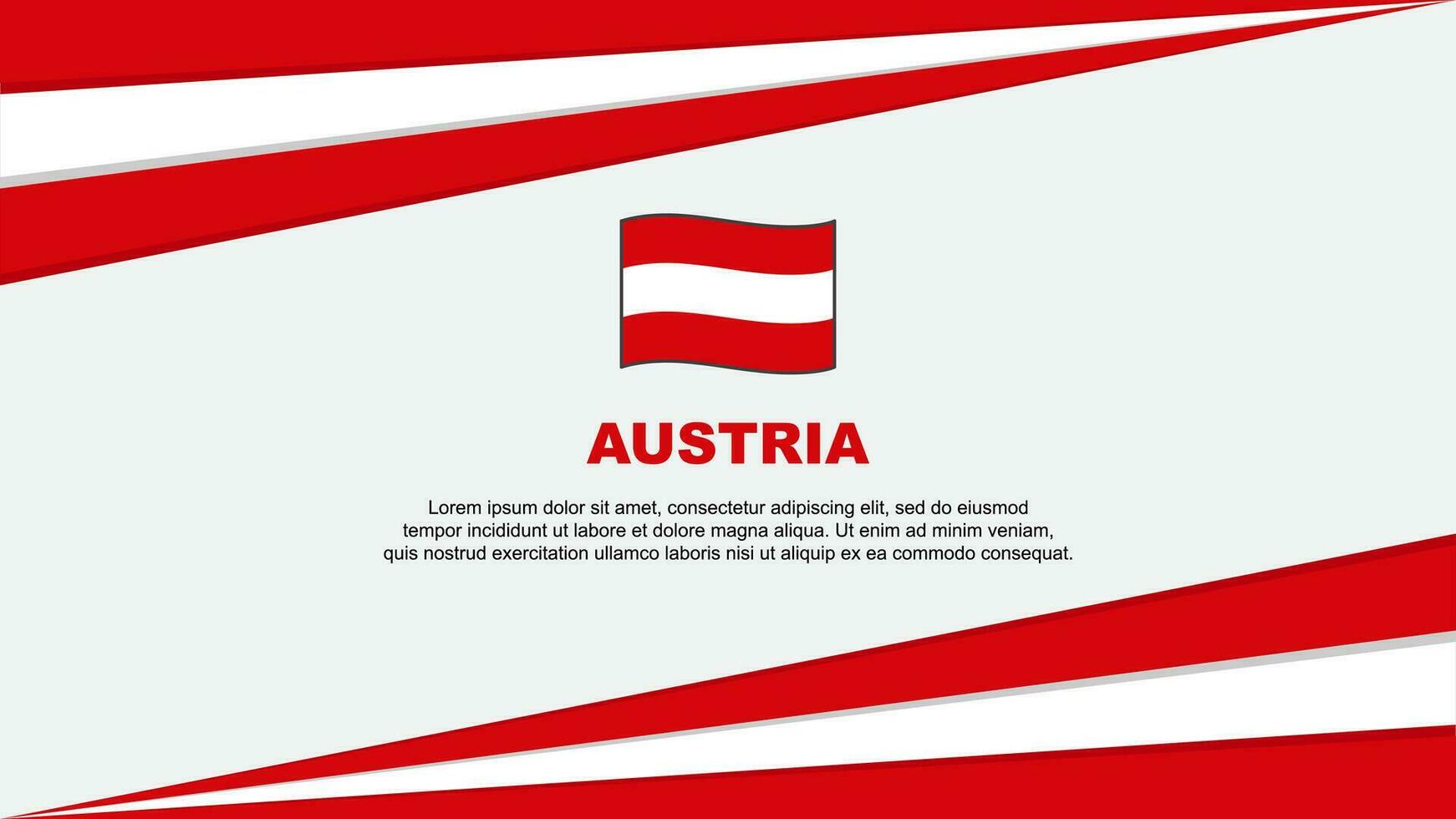 österrike flagga abstrakt bakgrund design mall. österrike oberoende dag baner tecknad serie vektor illustration. österrike design