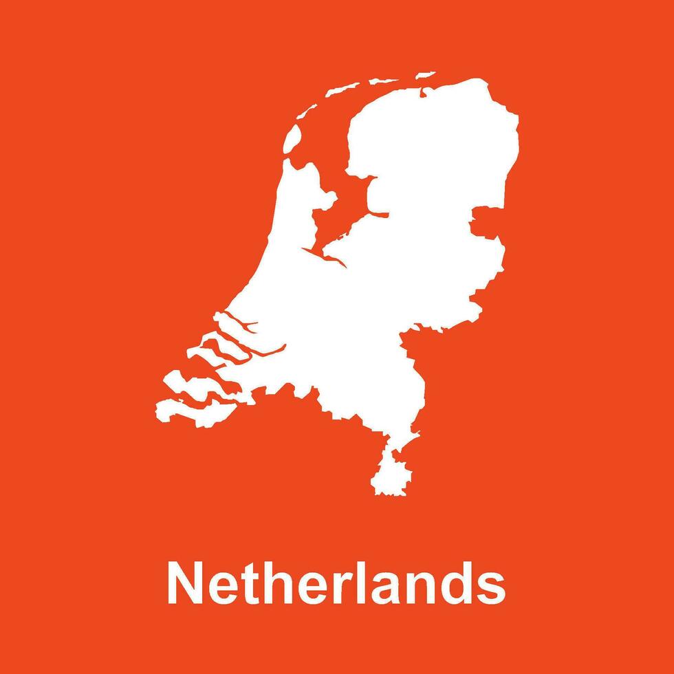 Niederlande Karte Symbol Vektor