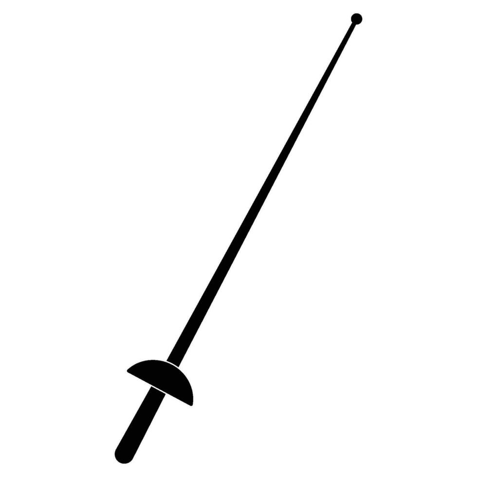 fäktning svärd ikon vektor