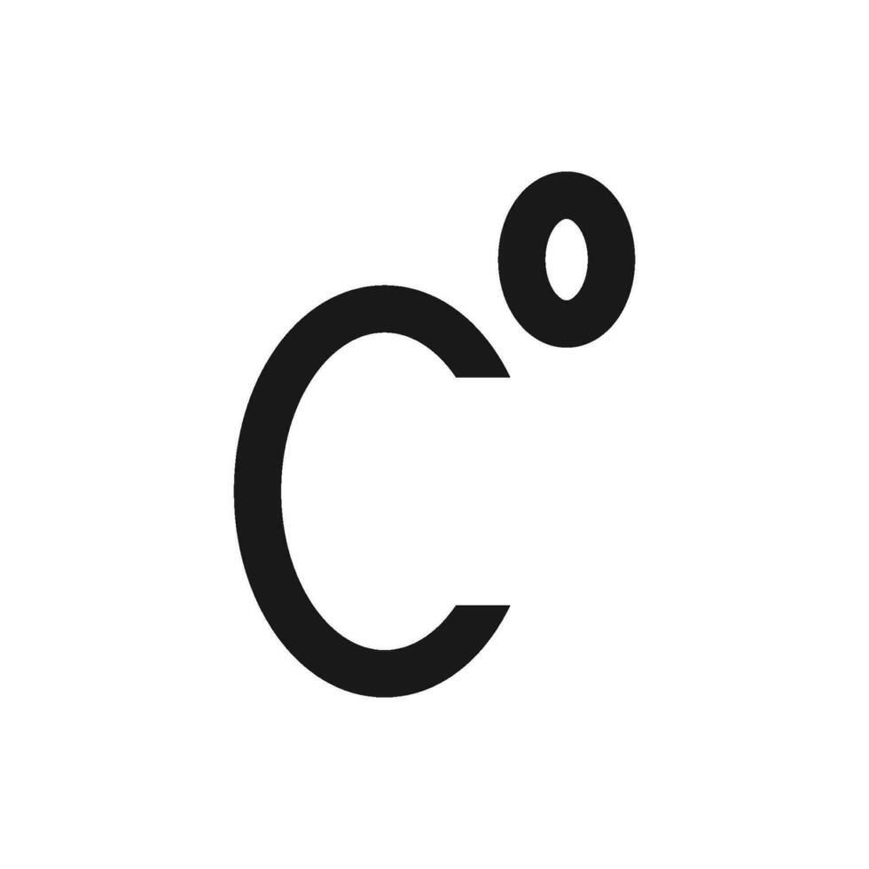 Grad Celsius Symbol Vektor