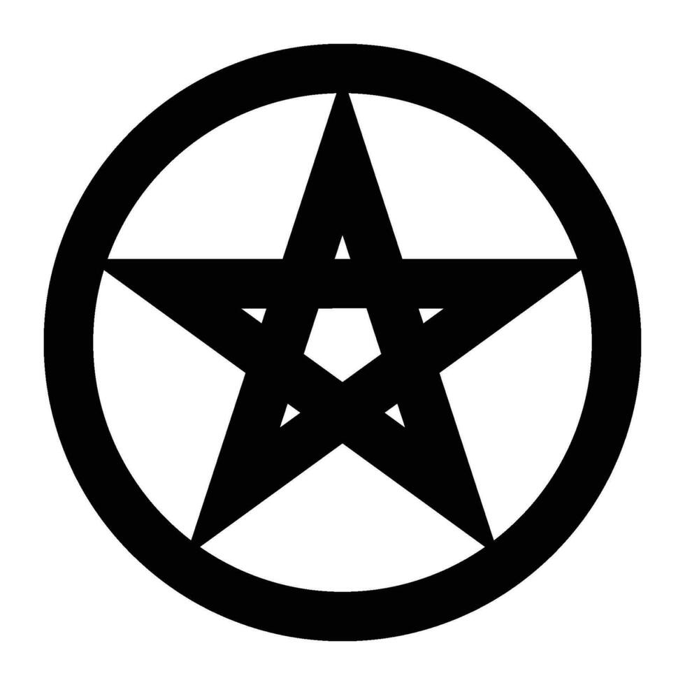 pentagram ikon vektor