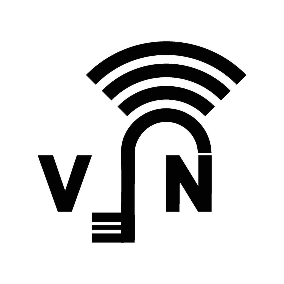 vpn eller virtuell privat nätverk ikon vektor