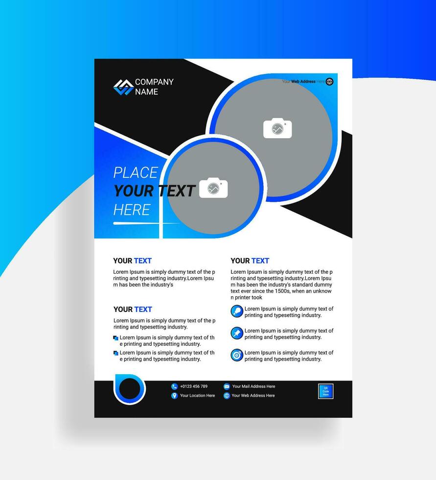 företags- företag flygblad layout. modern flygblad mall design för företag. vektor