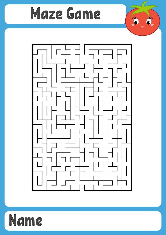 Labyrinth für Kinder. Puzzle für Kinder. Labyrinth Rätsel. vektor